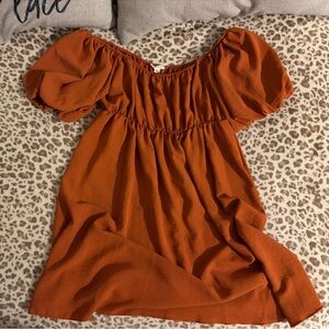 See You Monday Orange Dress